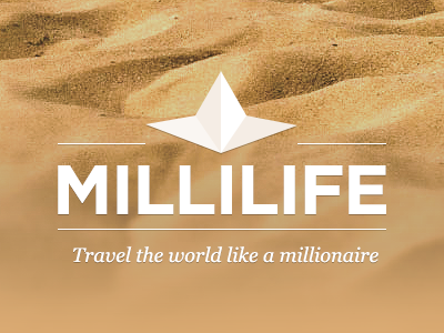 Millilife Logo brown logo luxurious milli millilife millionaire star travel