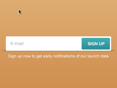 [GIF] Newsletter idea animation button field form gif input millilife newsletter signup slide