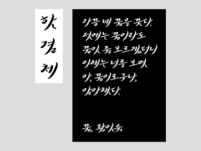 Hangeul Typeface : Hangyul font graphic hangeul poster typeface typography