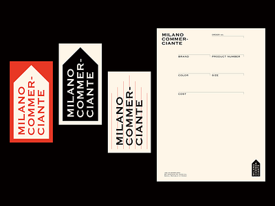 Milano Commerciante branding design graphic illustration poster typeface typography
