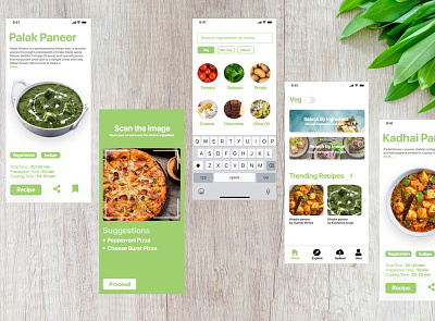 Recipe Book App organic recipe ux ux design uxui xd design