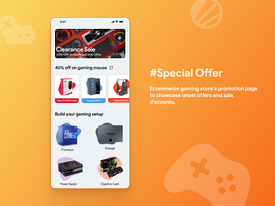 Gaming Store's promotion page