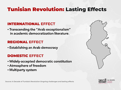 Tunisian Revolution infographic design