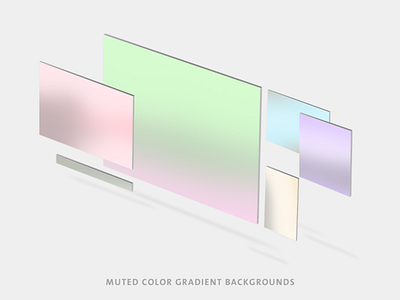 Muted Color Gradient Backgrounds