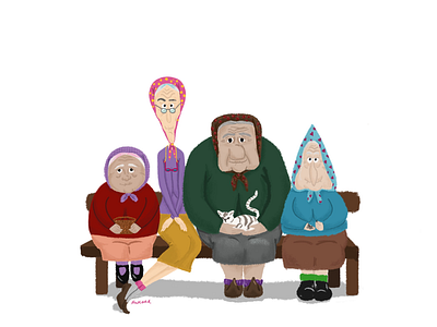 Babushkas babushka character design illustration ipadpro procreate