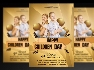 Children Day Flyer PSD Template celebration flyer children special flyer creative design flyer kids flyer