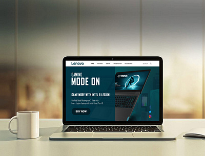 Lenovo Homepage UI Design creative design landing page ui design
