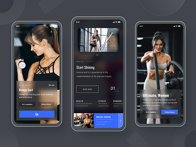 Workout iOS App ios mobile design modern