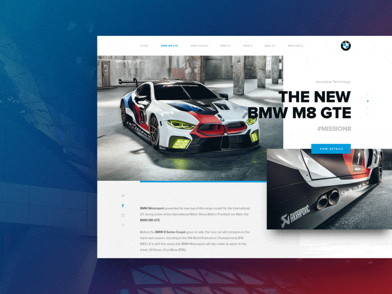 BMW Landing Page animation automobile bmw car branding car car landing page car web creative landing page landing page ui minimal typography ui ux web animation web landing page web ui website design