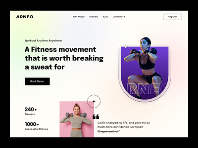 Fitness Web fitness fitness banner gym web gymfitness web ui design ux design web web ui webapp webdesign website weebsite design workout