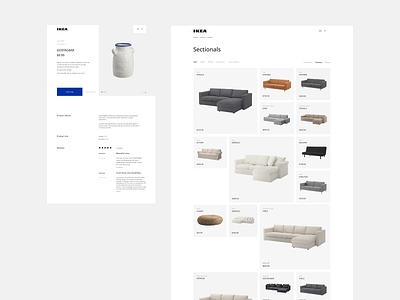 Ikea website redesign design e commerce minimal online store shop store ui ux