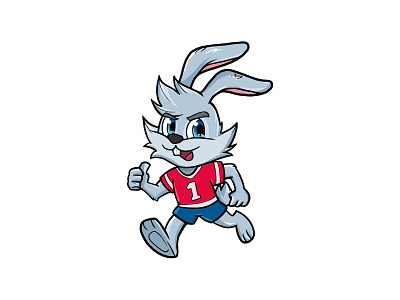 Mascot Rabbit cartoon illustration logo mascot mascot logo