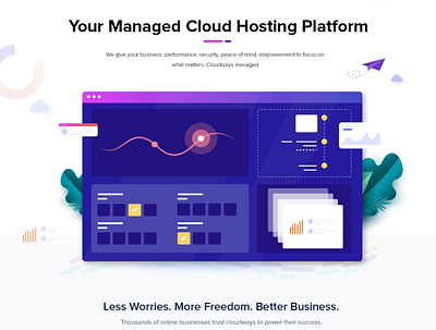 Illustration 1st shot cloud computing dashboard ui first post first shot firstshot illustration platform webdesign