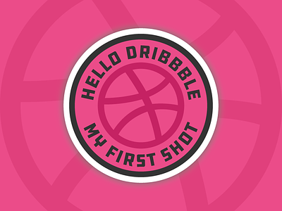Hello Dribbble! badge debut first shot