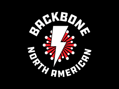 Backbone Logo badge bolt fiber logo optic