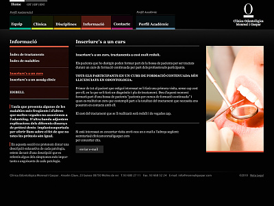 Clínica odontologica Monreal clinic design web web design