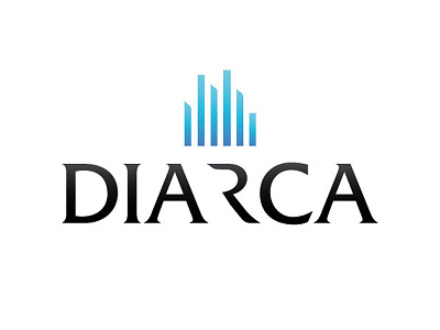 Logo Diarca arabian arquitecture blue logo real estate