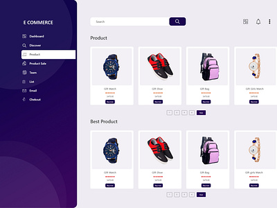 ecomerce dashboard design