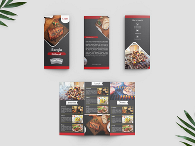 Food menu Bruchure Design branding food bruchure design graphic design print design