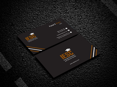 Simple corporate business card business card design