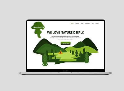 Garden Website design creative creative ui garden garden ui green ui ui uiuxdesign ux web webdesign