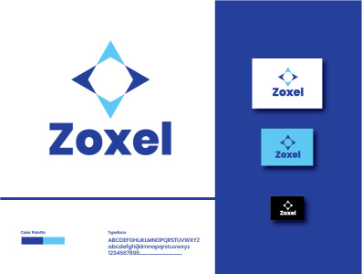Zoxel Agency angency blue brand design branding corporate design creative graphic design logo logodesign logotype print design simple vector