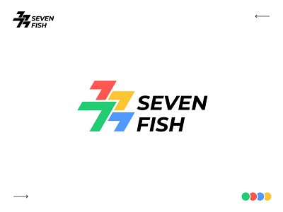 7 fish 7 branding common design fish geometry illustration letter logo seven similar