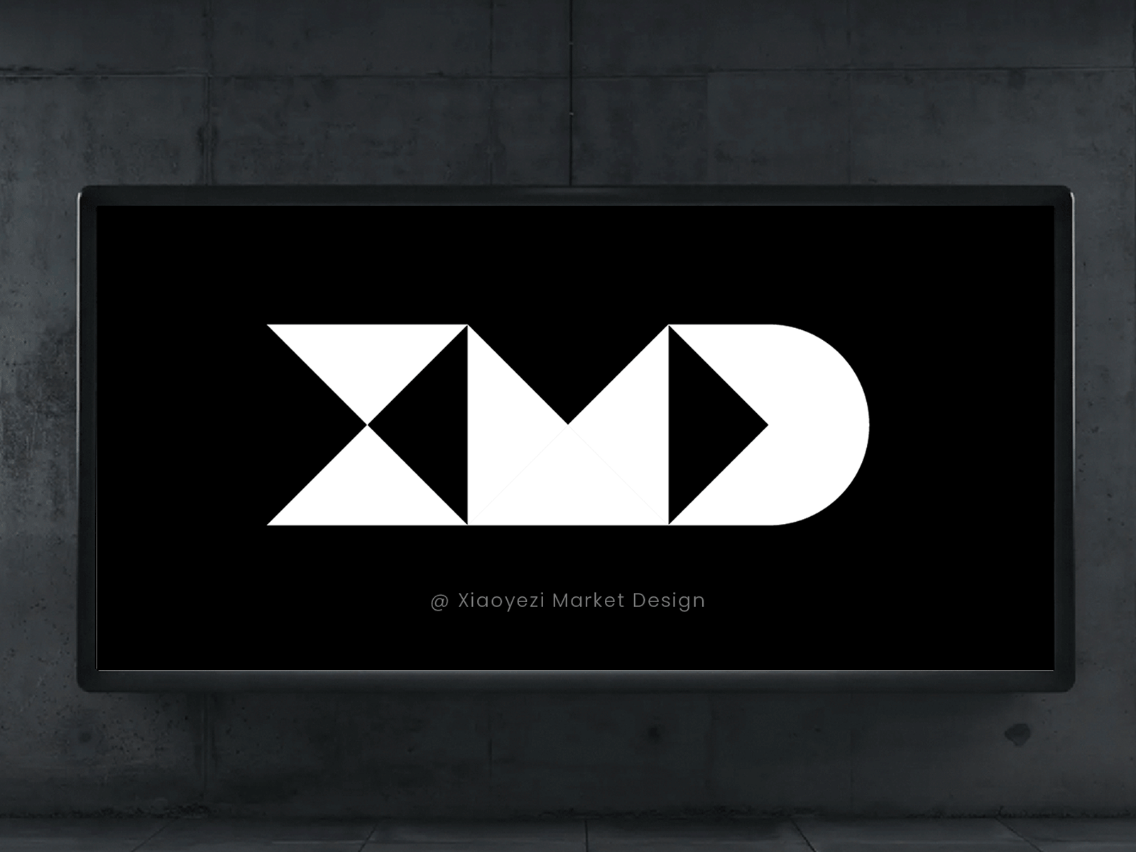 XMD logo design branding design geometry illustration logo xmd 品牌 小叶子