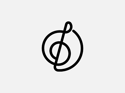 music + leaf logo branding geometry icon illustration leaf logo music