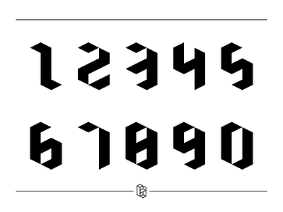 Numbers numbers typeface 品牌