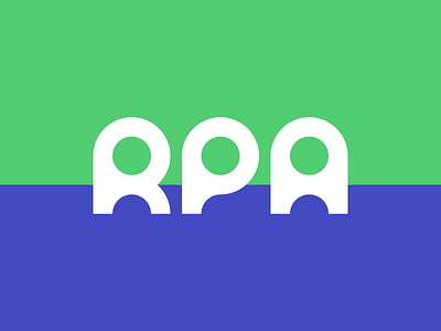 RPA branding design geometry illustration letter logo 品牌 商标 插图 设计