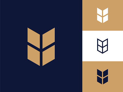 Window+Book branding design geometry icon illustration logo 品牌 商标 插图 设计