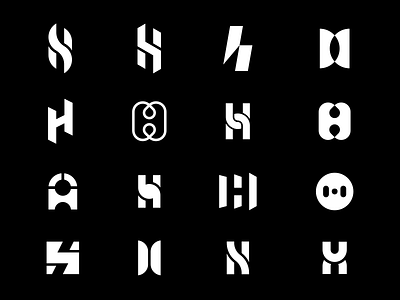 H branding design geometry h icon illustration letter logo 品牌 商标 插图 设计