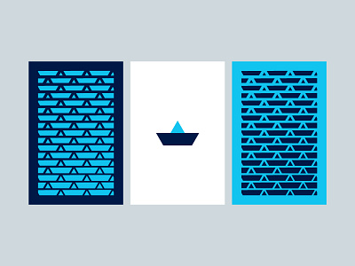 Canoe branding design geometry icon illustration logo 品牌 商标 插图 设计