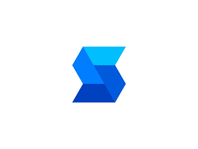 S logo branding design geometry illustration letter logo 品牌 商标 插图 设计