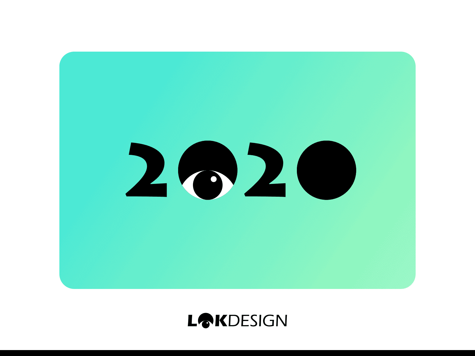 2020 2020 branding design eyes geometry illustration logo logo design lok look number