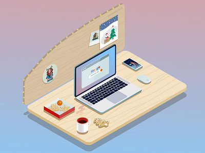 Isometric table adobeillustrator illustration illustrator isometric vector web