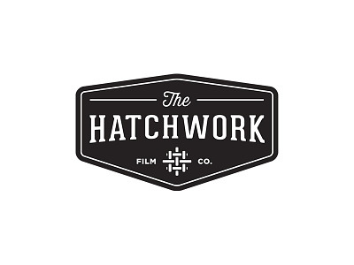 The Hatchwork Logo aiga badge branding company emblem film gold hatchwork icon logo mark vintage