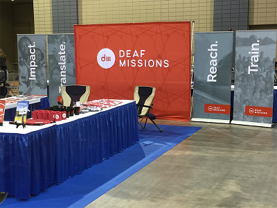 Deaf Missions Tradeshow Banners banners branding christian deaf iowa ministry missions non profit signage trade show