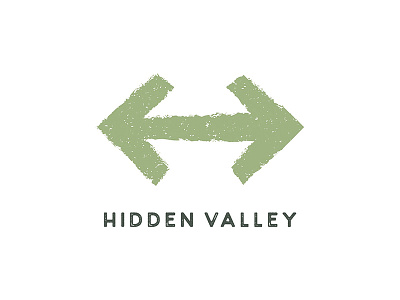 Hidden Valley Community Church Logo arrows branding church community green hidden logo valley