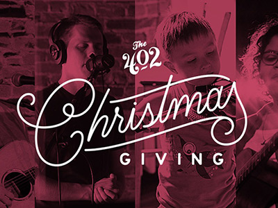 The 402 Christmas Giving Branding 402 arts branding campaign christmas collective giving logo music musician