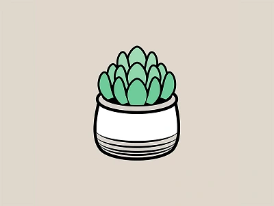 Succulent: Hipster Stuff Detail apple coffee flat hipster icons illustration imessage iphone stickers succulent