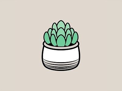 Succulent: Hipster Stuff Detail apple coffee flat hipster icons illustration imessage iphone stickers succulent