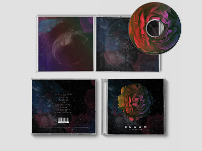 Cloverton "BLOOM" Album Artwork album artwork bloom cd christian cloverton flower galaxy music package design psychedelic space