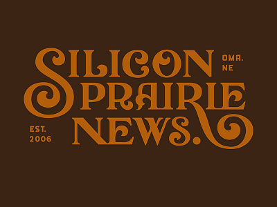 Silicon Prairie News Throwback Design handlettering hipster lettering news retro silicon prairie startup vintage