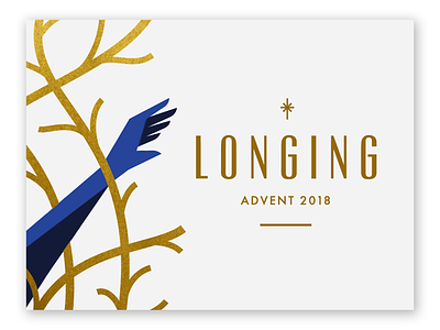 Longing Advent Sermon Series Artwotk advent campaign christmas church hand illustration lent lettering longing sermon