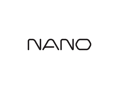 Nano a experimental font futuristic hexagon hexagon grid letters modern n nano o type type experiment typography word