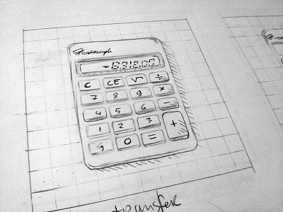 Calculator Icon Sketch