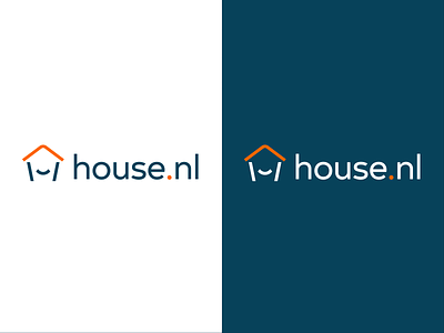 House.nl logo pairings brand identity branding house house logo house.nl icon logo minimal simple type white