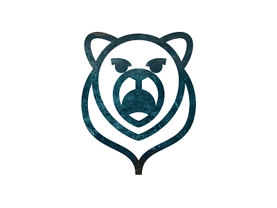 Minimal Bear Logo animal bear branding forest icon line logo minimal single line weight stroke texture